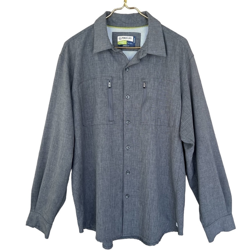 Magellan Adventure Gear Mag Wick Vented Button Down Shirt Large - Picture 4 of 12